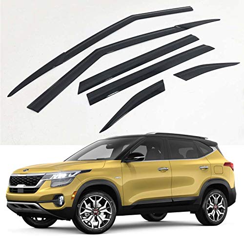 Side Rain Guards Wind Deflectors 6p for 2021 2022 2023 KIA Seltos