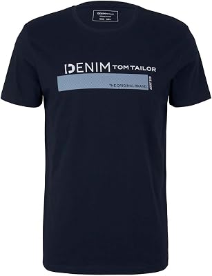Hommes T-shirt avec logo imprimé 1030693, 10668 - Sky Captain Blue, L