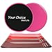 Your Choice Resistance Bands and Sliders, Exercise Workout Bands and Core Sliders for 80 Day Obsession and AB Workout, Pink Sliders and Bands