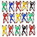 Blulu 16 Pieces Window Crawler Men, Multicolor Sticky Wall Climbers Rolling Men Novelty Stretchy Sticky Toys for Party Favor (16)