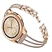 TOROTOP Compatible for Galaxy Watch 42mm Band Women/Galaxy Watch Active2 44mm 40mm Bands,20mm Rose Gold Metal Stainless Steel Chain Bangle Bracelet Replacement Compatible for Samsung Active Bands