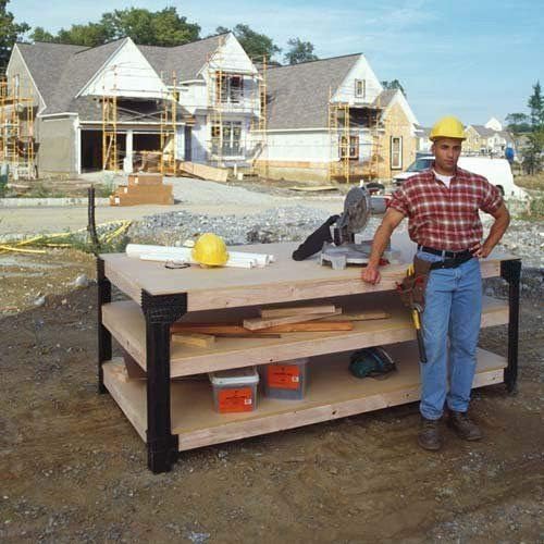 (Ship from USA) DIY Custom Workbench Storage Wooden Shelf Garage Shop Workshop Table Bench Kit /ITEM NO#E8FH4F854133605