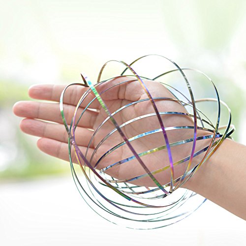 image for FM Fidget Magic Ring, Kinetic Spiral Flow Spring Ring Toys with 3D Nov