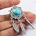 6 pairs Woman Surgical Stee Dangle Gauges Ear Tunnels 00g Kit Piercing Earrings Plugs Stretcher 2G-00G Eyelet Double Flare (10mm=00g)