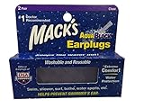 Mack's AquaBlock Earplugs - Clear (2 pair)
