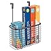 iDesign Axis Metal Over the Cabinet Storage Organizer, Waste Basket for Aluminum Foil, Sandwich Baggies, Cleaning Supplies, Garbage Bags, Bath Supplies, 6.2