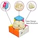 2x2 Cube Stickerless, No Fall Apart for All Ages & Beginners, More Smoothly Than Original 2x2 Cube