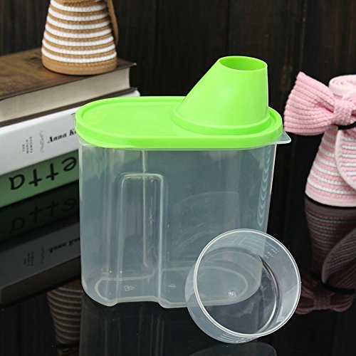 Unmengii Plastic Creative Home Cereal Grain Bean Rice Household Storage Container Box Kitchen Food