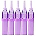 ITATOO 9RL Tattoo Tips: 100pcs 9 Round Purple Plastic Disposable Tattoo Tips for 1208RL, 1209RL, 1208RS, 1209RS Needles