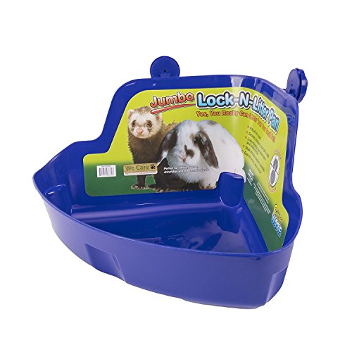 (2 Pack) Ware Manufacturing Plastic Lock-N-Litter Pan for Small Pets