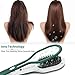 BESTOPE Hair Straightener Brush, Ceramic Heating Hair Straightener Comb with 4 Adjustable Heat Settings, Dual Voltage, Auto Shut off, Ionic Anti-Scald Straightening Brush for All Types of Hairthumb 1
