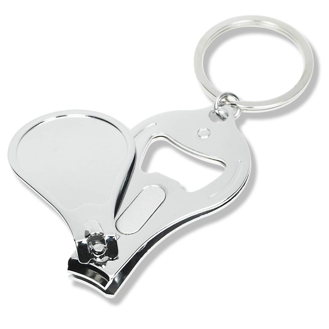 Elechobby Bottle Opener Series Keychain, Zinc Alloy Nail Clipper - Elegant Gift Box Included