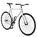 Critical Cycles Harper Coaster Fixie Style Single-Speed Commuter Bike with Foot Brake, White & Black, 57cm-l