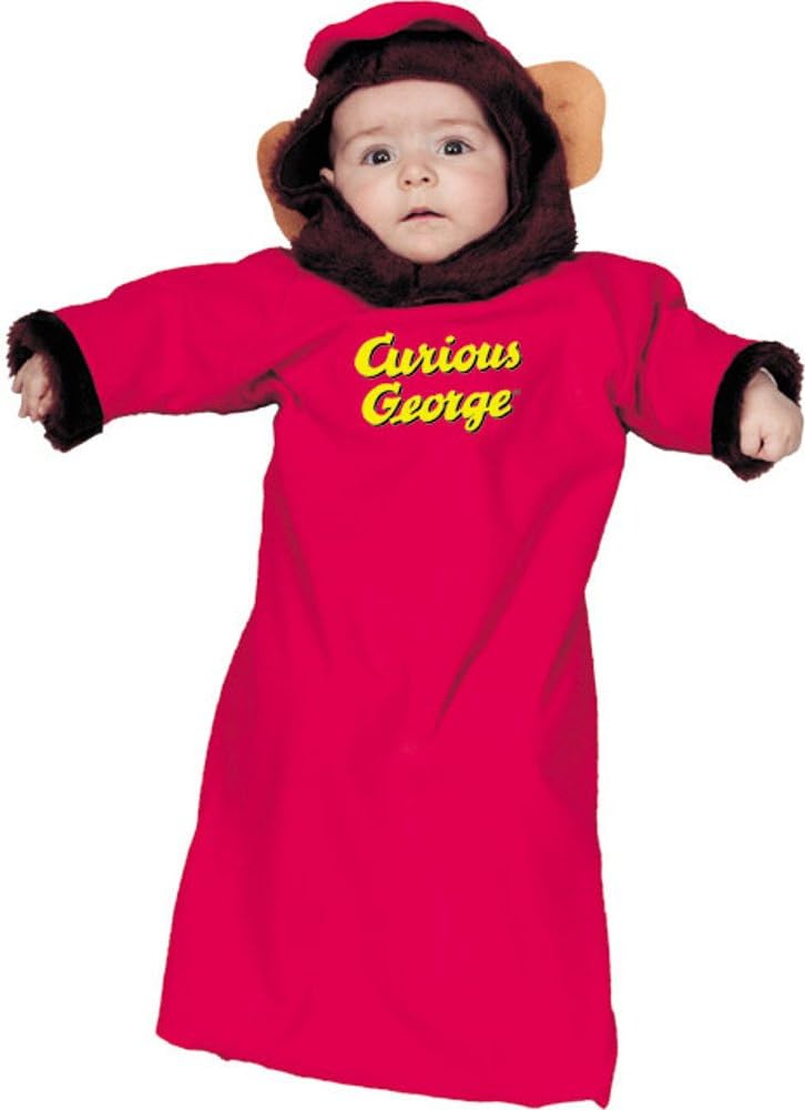 Newborn Curious George Monkey Baby Costume (0-9 Months)