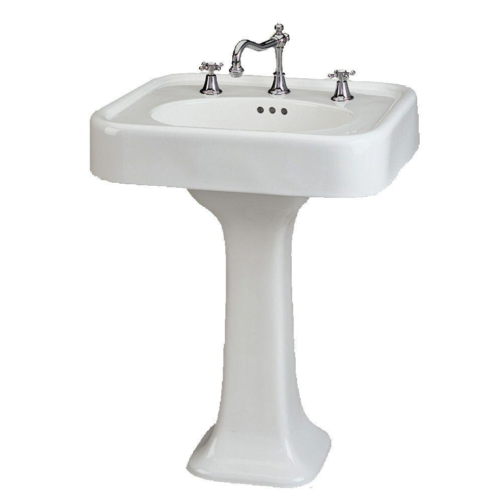 St. Thomas Creations "Liberty 26"" Pedestal Sink Basin in White