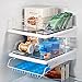InterDesign 4 Piece USA Made Stackable Kitchen Transparent Storage Organizer Bins for Fridge, Freezer, Pantry and Cabinet Organization