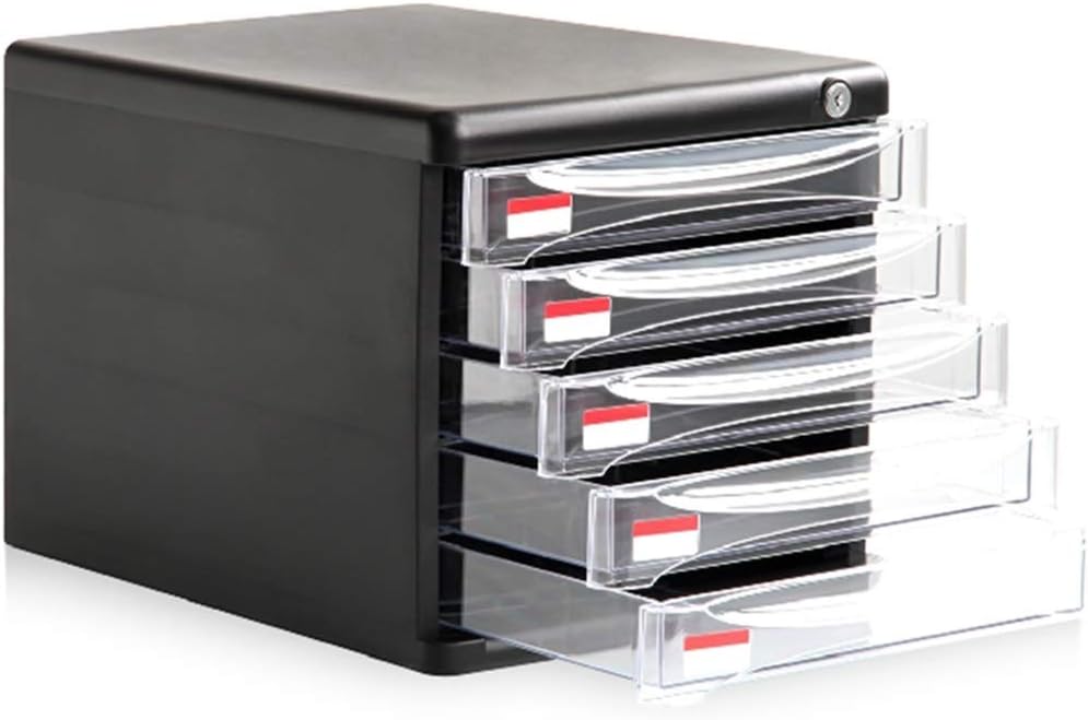 Archivadores Presentación De Plástico Del Gabinete De Escritorio Con La