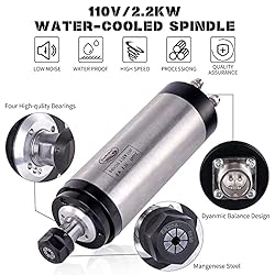 CNC Spindle Motor Kit, MYSWEETY 110V 2.2KW Water