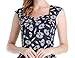 MUXXN Women's Sweetheart Floral Sleeveless Knee Fit-and-Flare Dress, Umbrella Blue, XX-Large