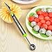 Watermelon Knife Slicer Corer Server Tongs and Melon Baller by ZATIANI #1 High Quality 304 Stainless Steel , SMOOTH SILICONE HANDLE Dishwasher Safe and KID-FRIENDLY