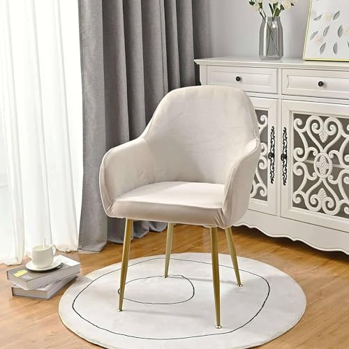 N/A Stretch Velvet Low Short Back Chair Cover, Curved Back Chair Slipcover Rouran Removable Washable Armrest Counter Height Bar Stools Covers,E,4pack