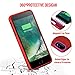 Battery Case for iPhone 8 Plus/7 Plus, TAYUZH 4200 mAh Slim Portable Rechargeable Charging Case Compatible for iPhone 8 Plus/7 Plus/6 Plus(5.5 Inch) Protective Extended Magnetic Battery Case - Red