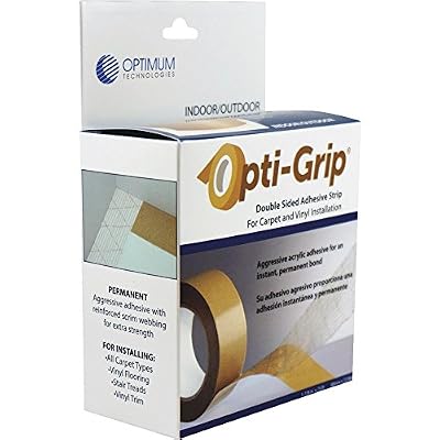 Optimum Technologies Opti Grip Double Sided Carpet, and Vinyl Adhesive tape