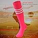 Tube Socks Stripe, saounisi Unisex Knee High Football Soccer Volleyball Baseball Cheerleading Team Socks 2/6/10 Pairs