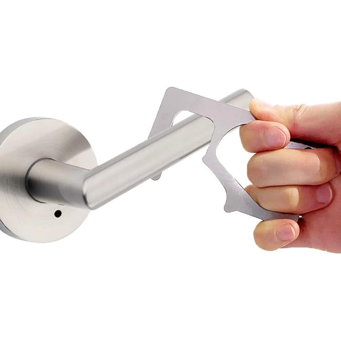 Buy No Touch Door Opener Tool Multipurpose Edc Tool Card With Case Hygiene Key Chain Wallet Pocket Multitool Gadget Hand Tool Edc Clean Key Tool For Door Handles