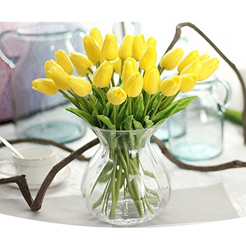 image for For Natural Life 12PCS/Set PU Stunning Holland Tulip Flower Real Touch