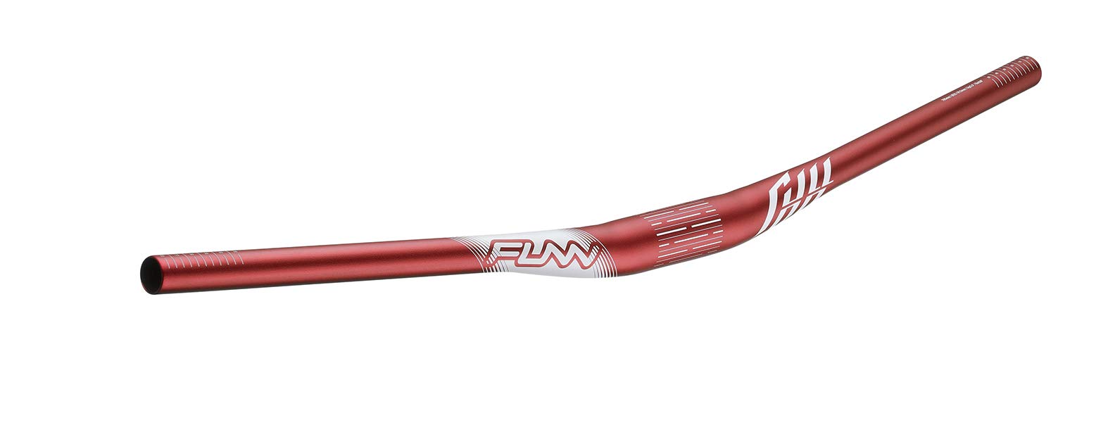 Funn Full On Mountain Bike Handlebar with Bar Clamp 35mm and Width 785mm, Tough and Lightweight Alloy Riser Handlebar for MTB, BMX and Road Bike, Rise 15mm MTB Handlebar (Red)