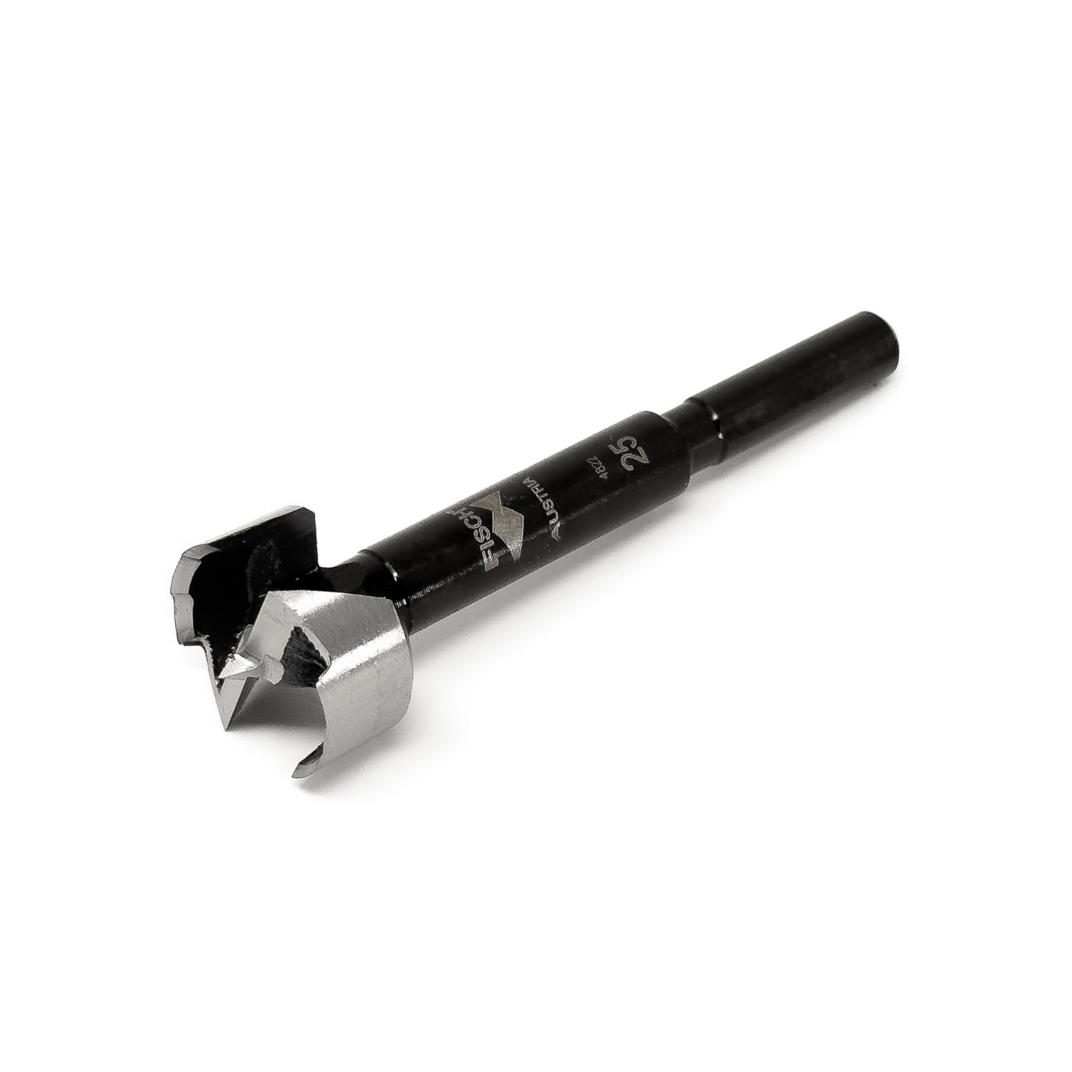 Black Shark Pro Forstner Drill Bit Diameter 25 mm Length 88 mm Shaft 8 mm with 3 Surfaces