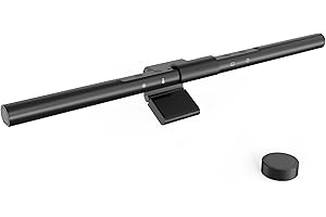 MELIFO Monitor Light Bar with Remote Control, Light Bar with Auto-Dimming,No Screen Glare Monitor Desk Lamp for Work and Office