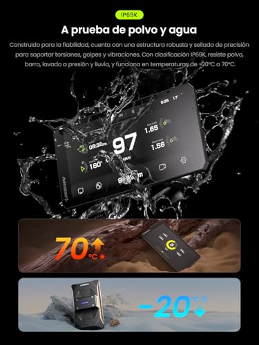 RiderNav R7M 7" Wireless CarPlay and Android Auto for BMW Motorcycles - Wonder Wheel Native Control Action Camera | Real-Time Data Reading (TPMS/RPM) |OTA Updates|GPS IP69K