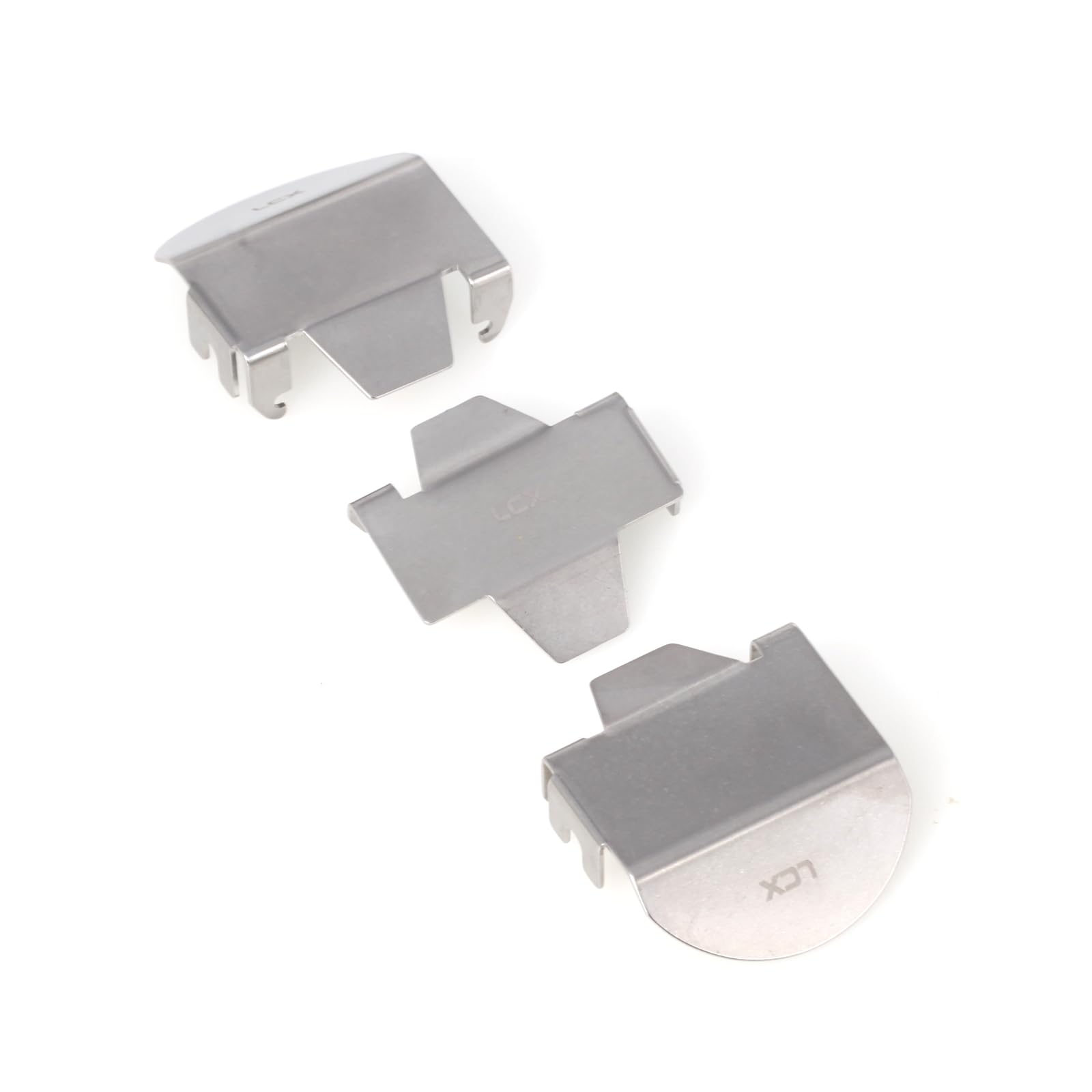 LCX Racing 1/10th RC Crawler Car Stainless Steel Front & Rear & Middle Axle Guard set Protector Armor for Traxxas TRX6, Upgrades Parts Accessories