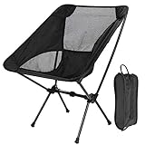 DQS Ultralight Camping Chair – Portable Folding Chair with Carry Bag, Foldable Beach Chairs for Kids Women Men