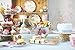 Talking Tables Afternoon Tea Cake Stand Floral Party Decorations | Truly Scrumptious |Card, 3-Tier, Anniversary, Birthday, Baby Shower, Wedding Pink, Blue, Yellow, Height 36cm, 14