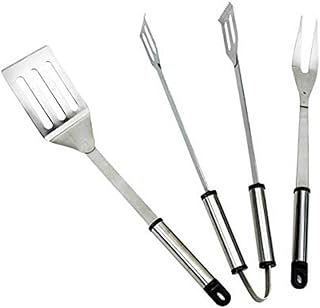 Landmann Grillbesteck, Silber, 37,5 x 7 x 2 cm