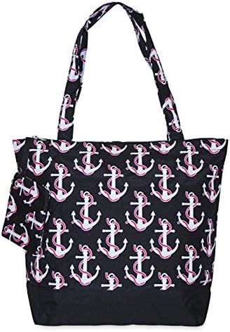 J Garden Anchor Tote Bag (Black Pink)