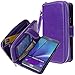 Galaxy Note 5 case, E LV Samsung Galaxy Note 5 Case Cover - PU Leather Flip Folio Wallet Purse Case Cover for Samsung Galaxy Note 5 - PURSE PURPLE