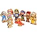 CP Toys Wooden High Seas Adventure Pirate Ship Playset with 6 Figures and Accessories