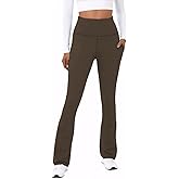 TOPYOGAS Womens Flare Yoga Pants High Waist Tummy Control Bootcut Flare Leggings Workout Wide Leg Pants with Pockets
