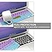 Allinside Pink and Blue Green Ombre Keyboard Cover Skin for MacBook Pro 13