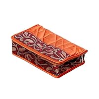 Kuber Industries Designer Jewellery Kit in Heavy Quilted Brocade Material Brown