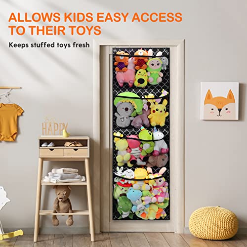 Tovve Stuffed Animals Storage, Over the Door Organizer for Stuffies