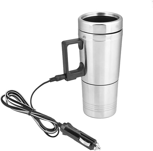 Mugs, Cups 12 Volt Heated with Car plug Coffee Travel Mug Thermos