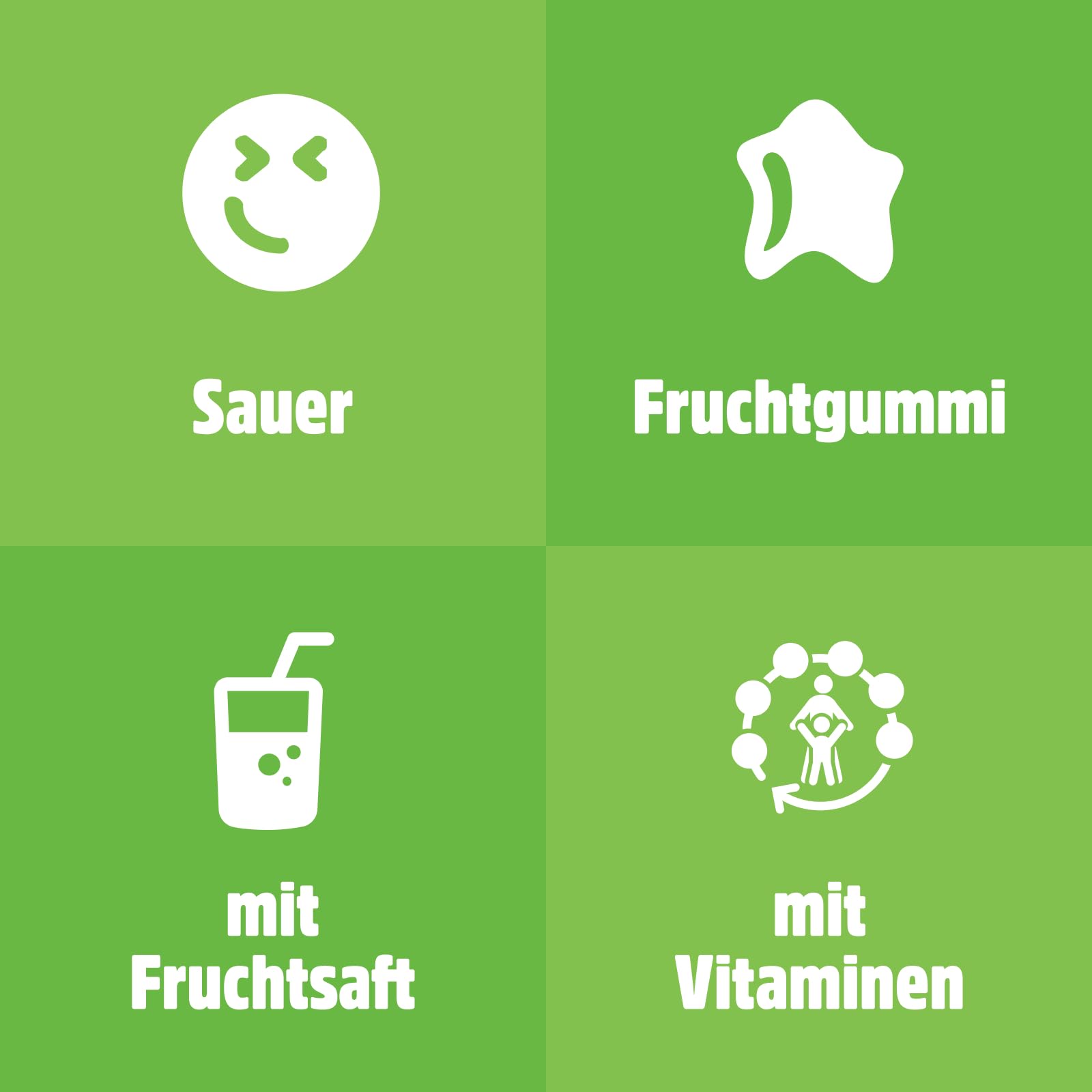nimm2 Lachgummi Apfellinge, saures Fruchtgummi mit Vitaminen - 1 x 225 g 4
