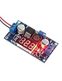 Transformador y convertidor elevador de voltaje DC DC LM2577 de 3 34V a 4 35V 5V 12V, controlador de regulador de voltaje con voltímetro LED rojo, módulo de suministro de energía con salida ajustable, de DROK, 1