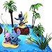 Stitch Deluxe Birthday Cake Topper with Decorative Themed Accessories (Unique Design)
