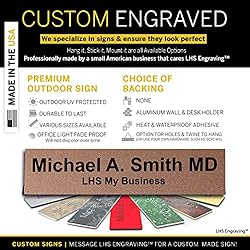 LHS My Business | Engraved Name Plates for Door